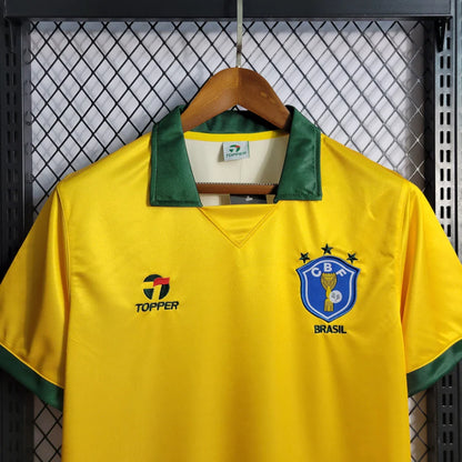 Camisa Brasil Retrô 1990 Amarela Copa do Mundo Masculina
