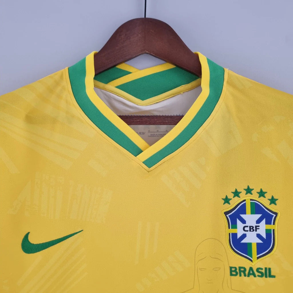Camisa Seleção Brasileira Concept Edição Especial Rio 2022 Amarela Masculina