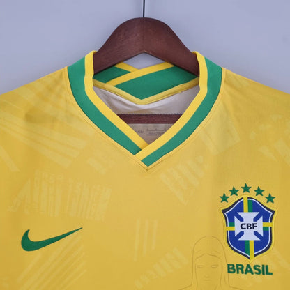 Camisa Seleção Brasileira Concept Edição Especial Rio 2022 Amarela Masculina