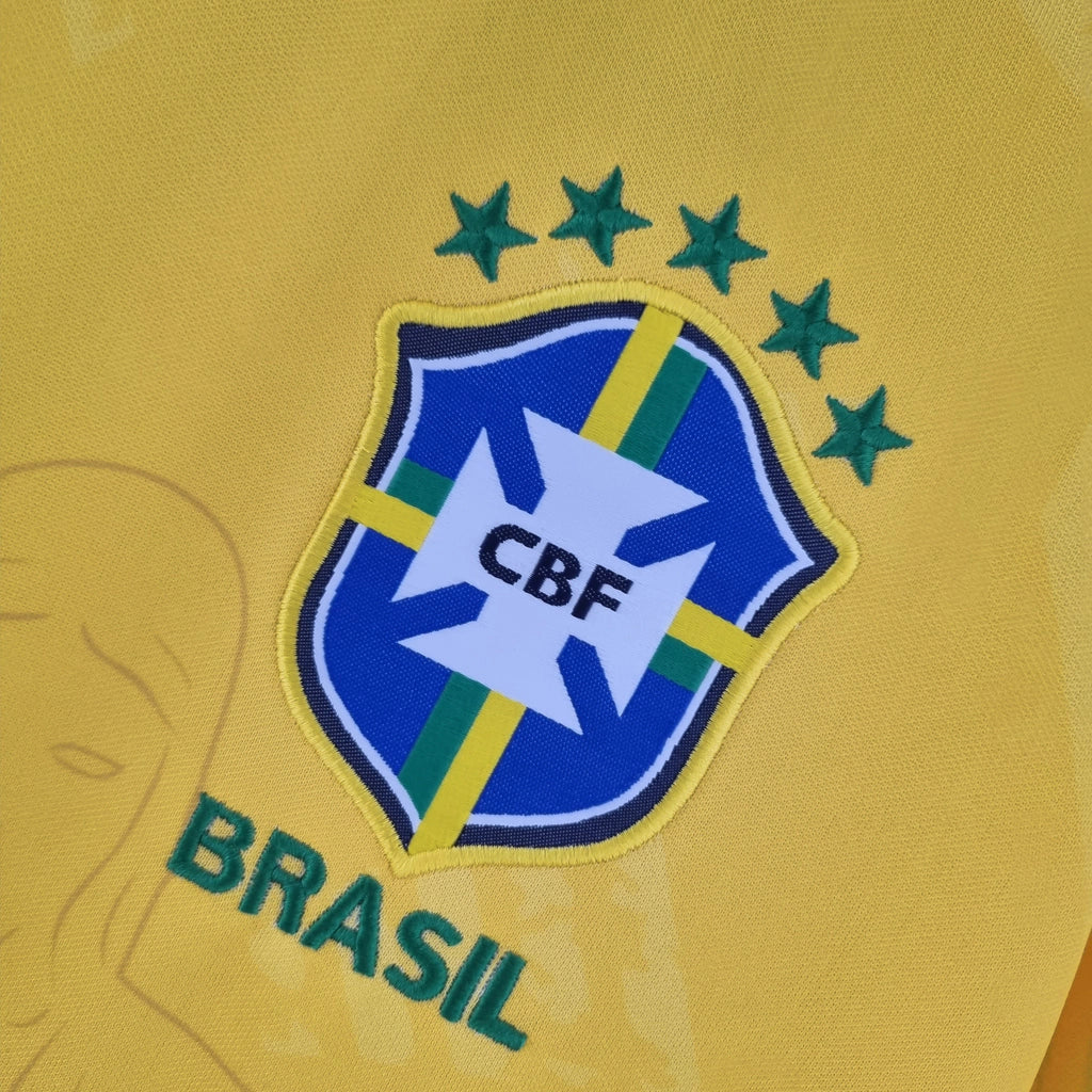 Camisa Seleção Brasileira Concept Edição Especial Rio 2022 Amarela Masculina
