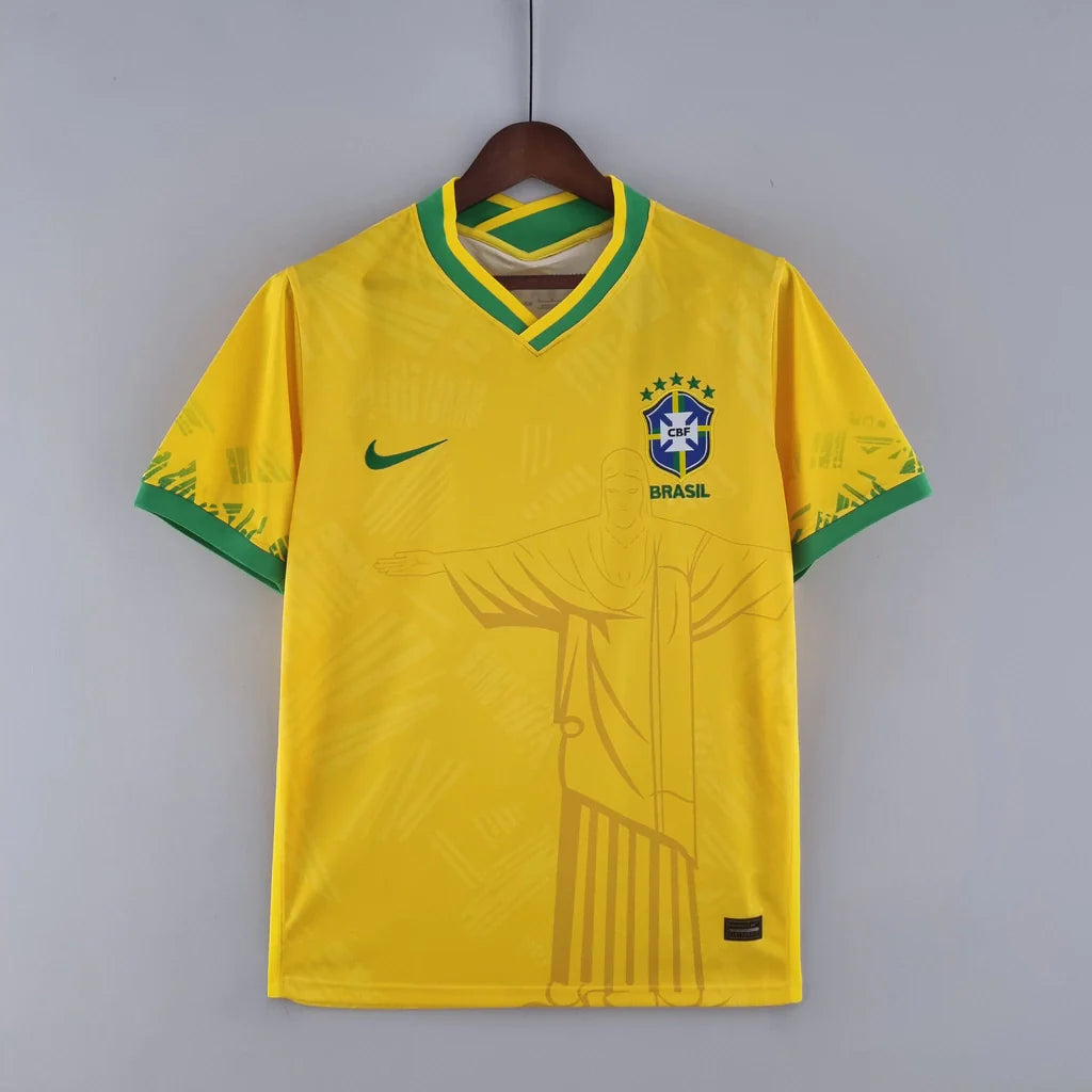 Camisa Seleção Brasileira Concept Edição Especial Rio 2022 Amarela Masculina