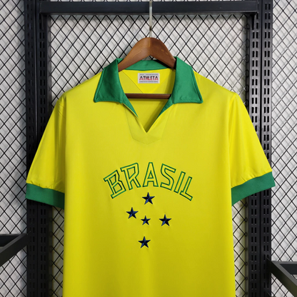 Camisa Seleção Brasileira Retrô 1958 Amarela Home
