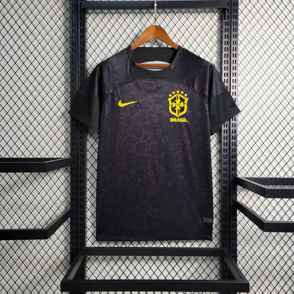 Camisa Seleção Brasileira Antirracismo 2023 Preta Onça Masculina