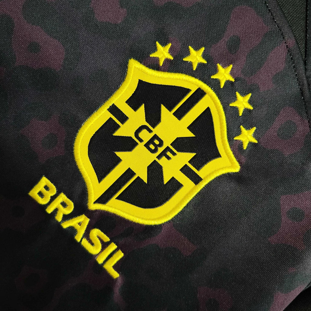 Camisa Seleção Brasileira Antirracismo 2023 Preta Onça Masculina