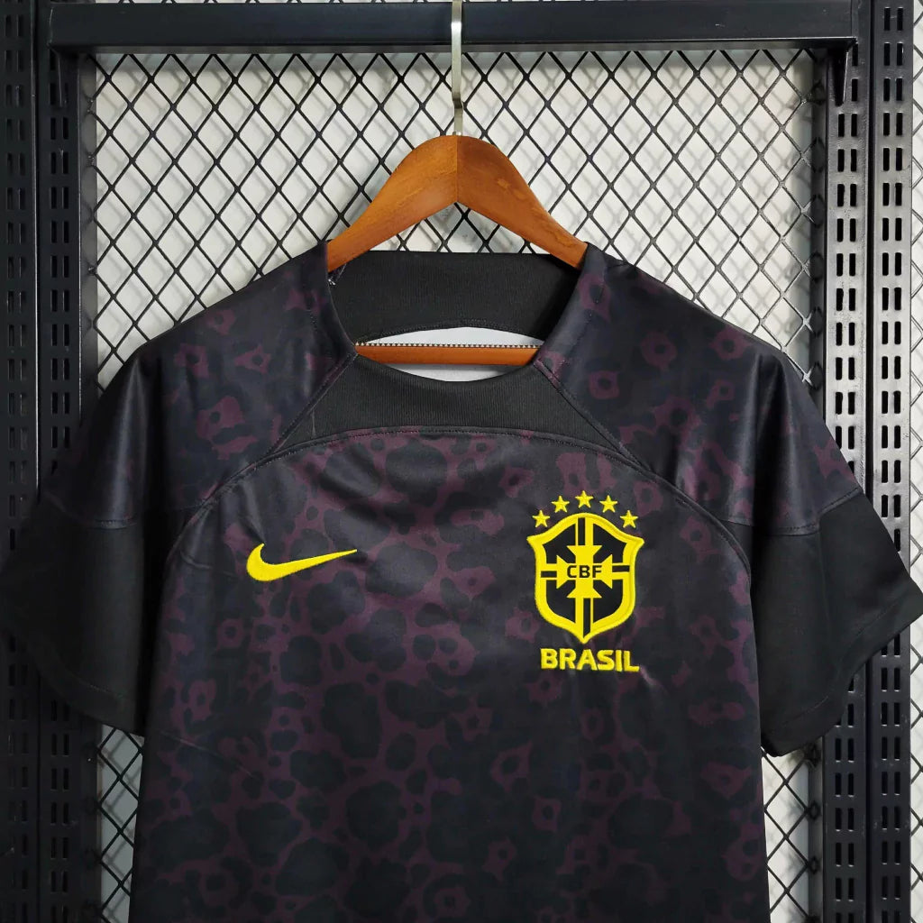 Camisa Seleção Brasileira Antirracismo 2023 Preta Onça Masculina