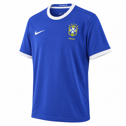 Camisa Brasil Retrô 2006 Azul Away Copa do Mundo Masculina