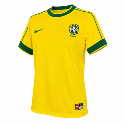 Camisa Brasil Retrô 1998 Amarela Feminina
