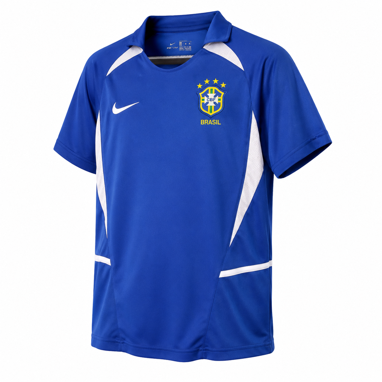 Camisa Brasil Retrô 2002 Azul Away Penta Campeão Masculina