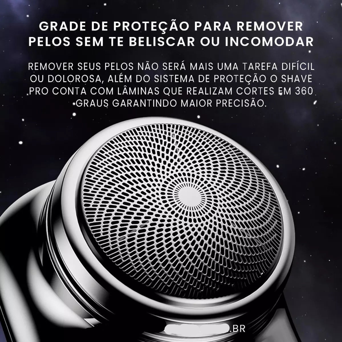 Barbeador Elétrico Portátil Shave Pro