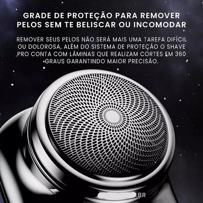 Barbeador Elétrico Portátil Shave Pro
