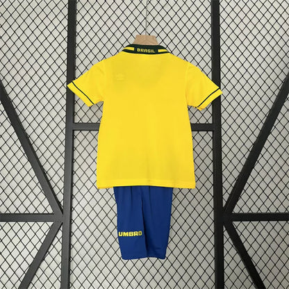 Kit Infantil Brasil Retrô 1994 Amarelo Tetra Campeão