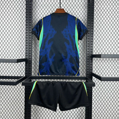 Kit Infantil Seleção Brasileira II 2026 Azul Away Copa do Mundo