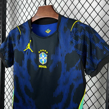 Kit Infantil Seleção Brasileira II 2026 Azul Away Copa do Mundo