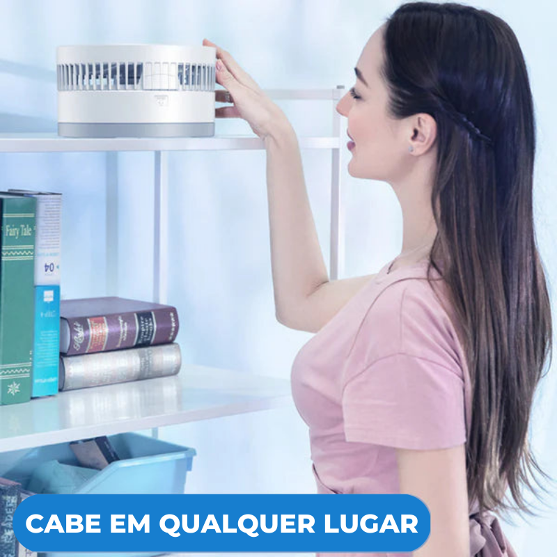Ventilador Portátil Inteligente Silencioso - Power Fresh