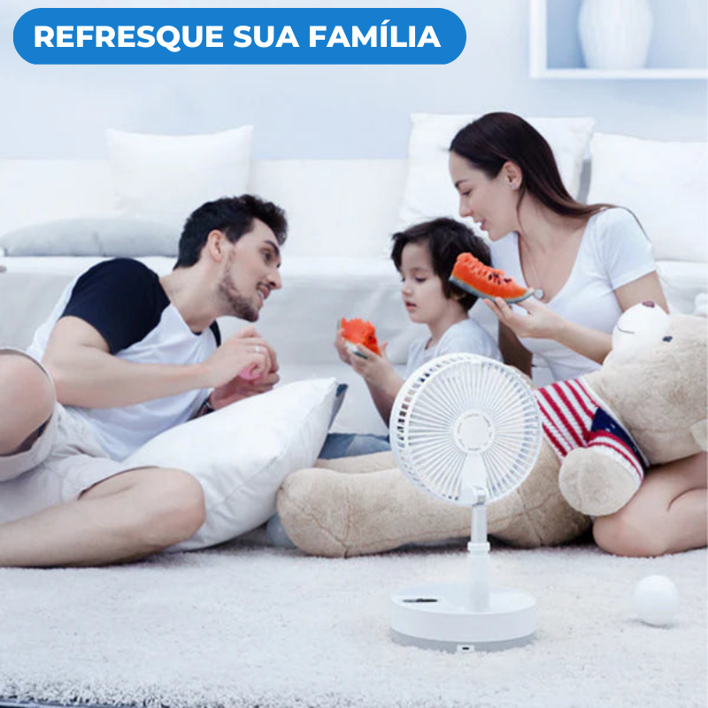 Ventilador Portátil Inteligente Silencioso - Power Fresh