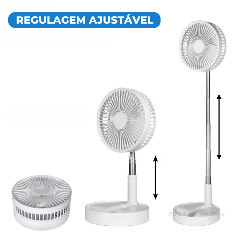 Ventilador Portátil Inteligente Silencioso - Power Fresh