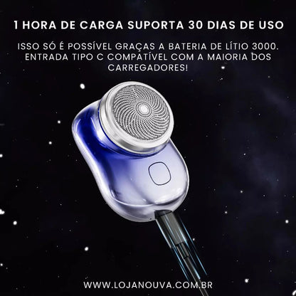 Barbeador Elétrico Portátil Shave Pro