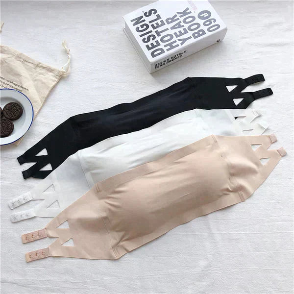 Sutiãs Sem Alça Mais Patroa em Seda Gelo- (Compre 1 e Leve 3 unidades Apenas Hoje!)