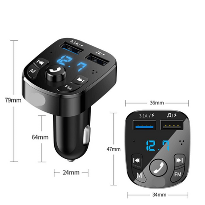 Transmissor de Som Bluetooth Automotivo - Car Player